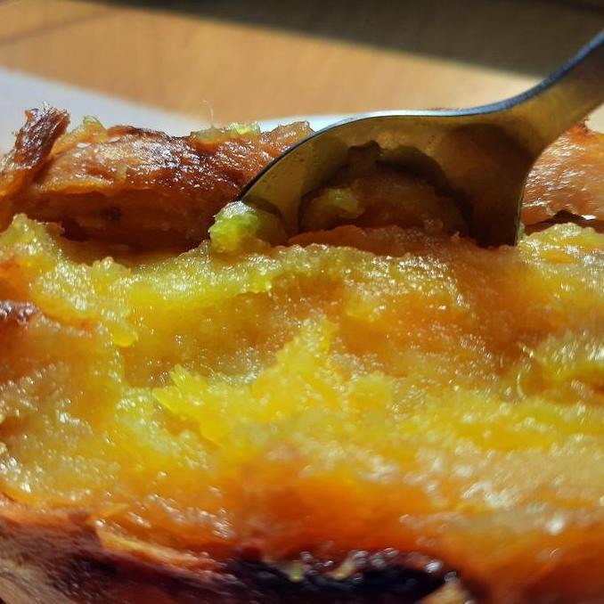 ubi cilembu matang oven