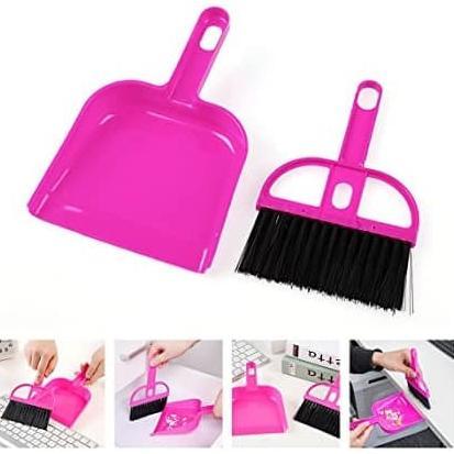 HOT DEALS Sapu Mini Set Serok Cikrak kecil kebersihan karpet mobil meja laptop Pembersih Debu Multif