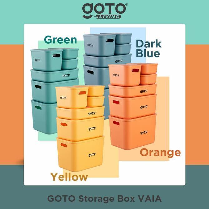 Goto [COD] Vaia Storage Organizer Box Container Keranjang Penyimpanan