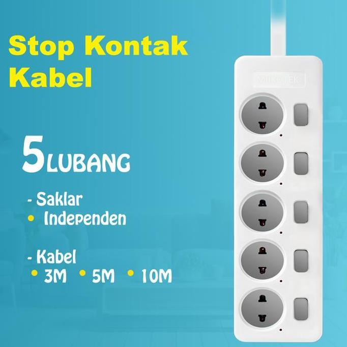 Stop Kontak Kabel + Saklar On Off / Stop Kontak Kabel Switch On Off Plastik