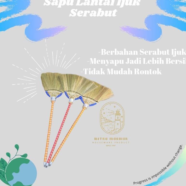 Sapu Ijuk Raskam / Sapu Ijuk Rumput / Sapu Lantai / Sapu Jadul / Floor Broom Rumput Spaylater 0%