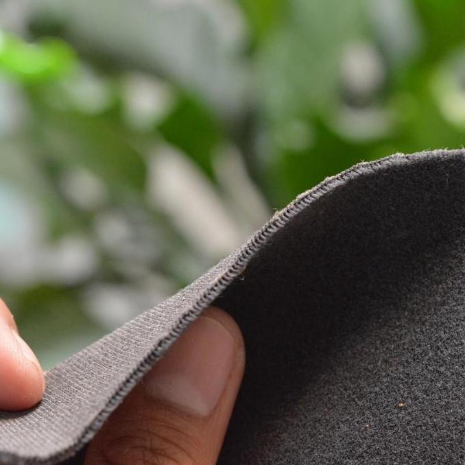 kain Bludru Semi Suede Bludru Abu2 tua soft Motif Original Katana 2000 Bagian pinggir cocok juga unt