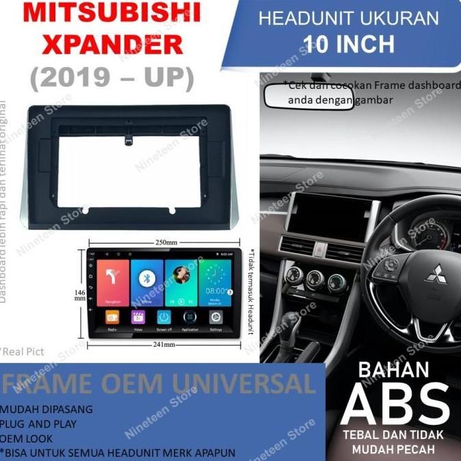 TERLARIS - Frame Headunit Android 10 inch Untuk Mitsubishi Xpander dan New Livina