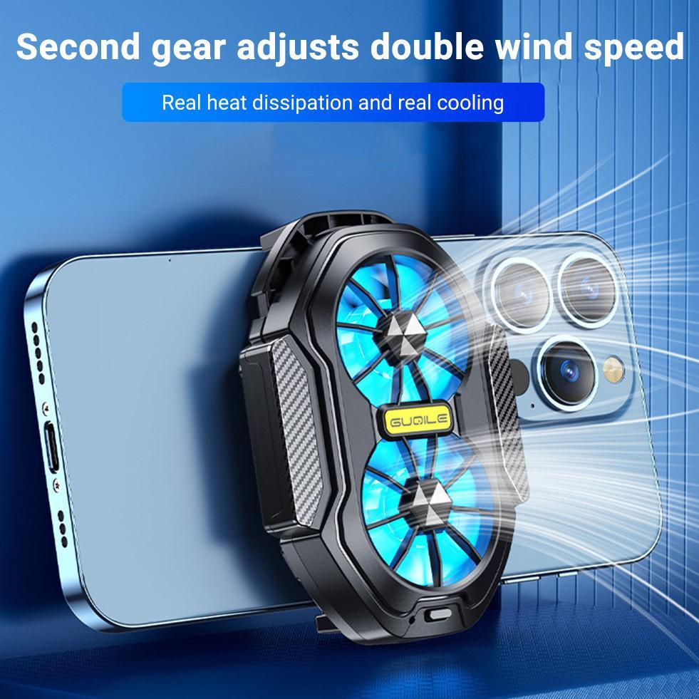 DISKON COOLER FS01 KIPAS PENDINGIN HP GAMING KLIP ELASTIS DAN BATERAI GANDA