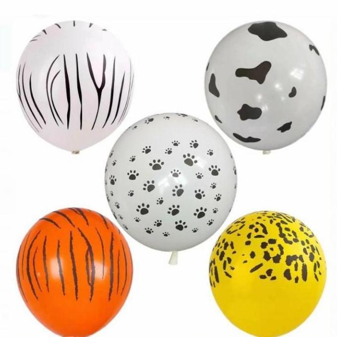 Balon Latex Corak Loreng Tutul 12 Inch
