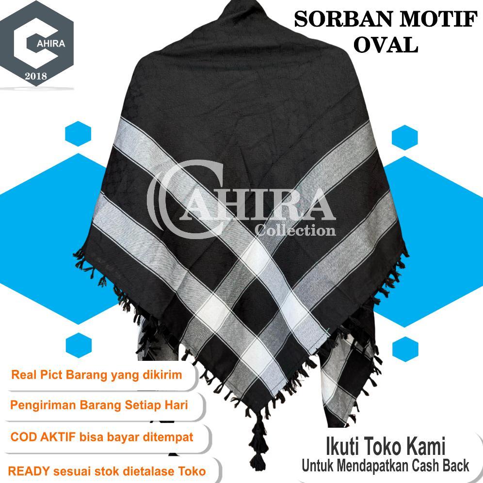 Promo Ramadhann SORBAN MOTIF PREMIUM SORBAN ARAB RONCE OVAL SORBAN BAGUS TEBAL