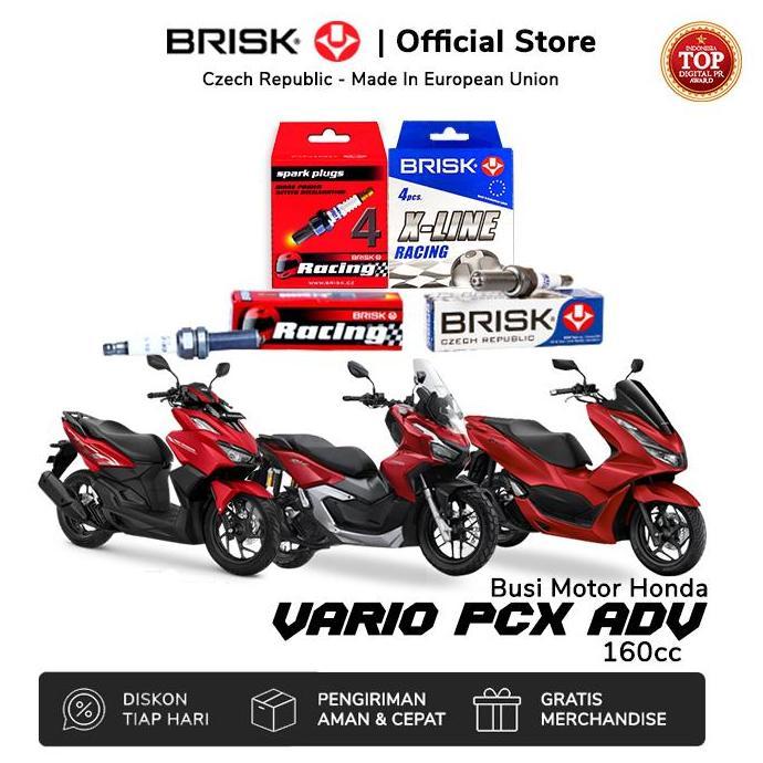 Busi Motor BRISK untuk Honda Vario PCX ADV 160