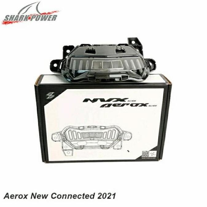 CASHBACK - LAMPU STOP LED STOPLAMP AEROX NEW CONNECTED 2021-2022 SHARK POWER RGB