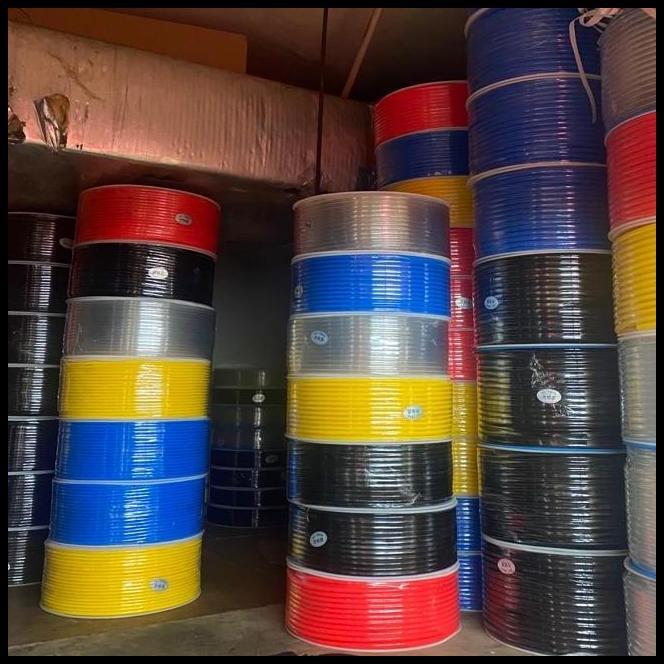 TERLARIS SELANG PU (POLYURETHANE) OD10MM X ID6,5MM (1ROLL 100M) -(KUNING) 