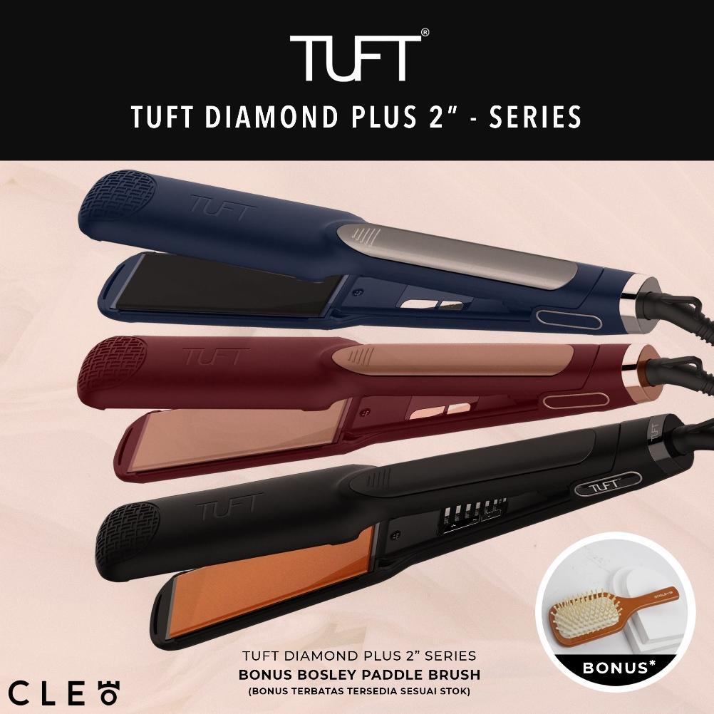 NEW Tuft V2 Diamond Plus 2 inch Nano Ceramic Catok - Catokan 2 Inch 100% Original - 1 Tahun Garansi 