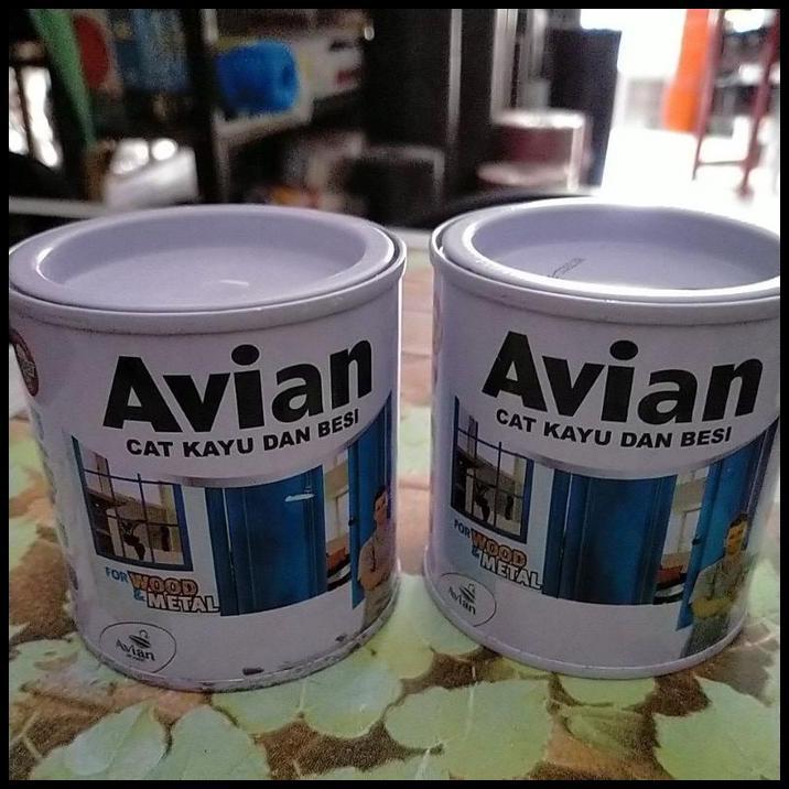 TERLARIS CAT KAYU & BESI KODE 303 SUEDE AVIAN WOOD DAN METAL COKLAT 