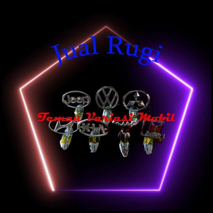 BEST DEAL EMBLEM LOGO KAP MESIN BERDIRI JEEP VOLKSWAGEN MITSUBISHI ISUZU KIJANG 