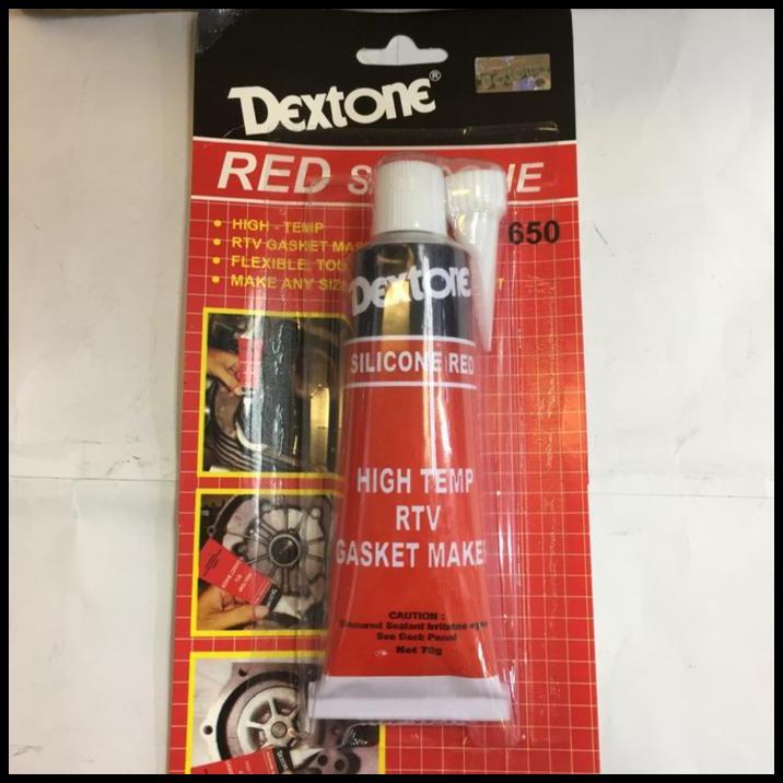 TERLARIS LEM SEALANT SILENT LEM AUTOMOTIF DEXTONE AUTOSEALER 70 GR RED COLOR 