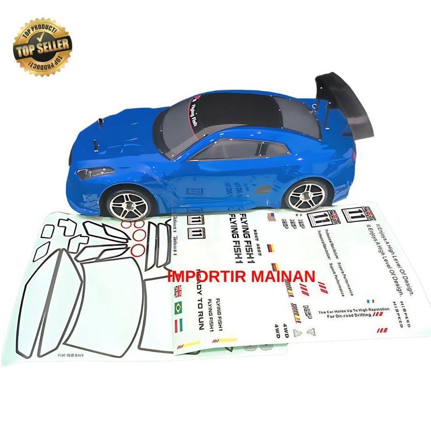 FREE ONGKIR HSP 941234 FLYING FISH BRUSHED RC CAR DRIFT ON-ROAD SKALA 1:10 2.4GHZ 4WD RTR MOBIL RC D