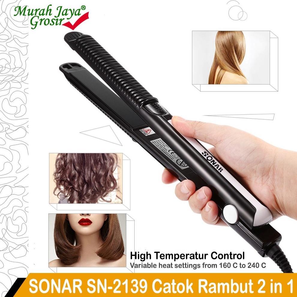 NEW Catokan Rambut Sonar SN-2139 Alat Catokan rambut catok pelurus Profesional Temperatur suhu [terb