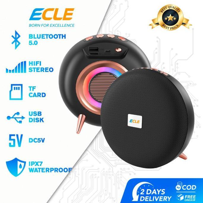 ECLE BS-36D Speaker Bluetooth Wireless Led Portabel Speaker Super