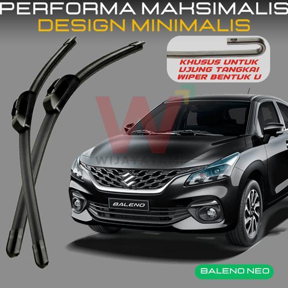 DISKON WIPER BALENO HATCHBACK FRAMELESS WIPER BALENO HATCHBACK 2018 WIPER KACA MOBIL FRAMELESS 2 PCS