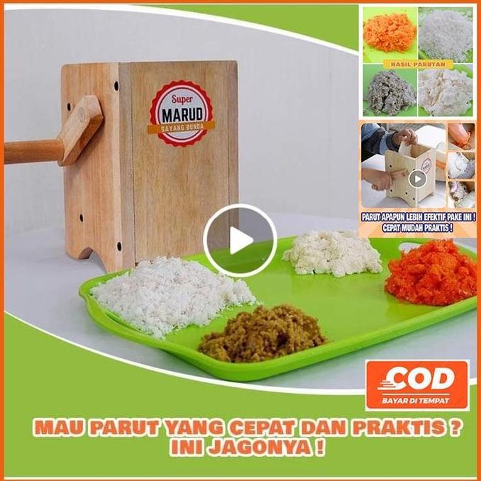 Parut Kelapa Jahe Kunyit Singkong Manual Kayu Berkwalitas.Tajam Kokoh  Parutan Stainless