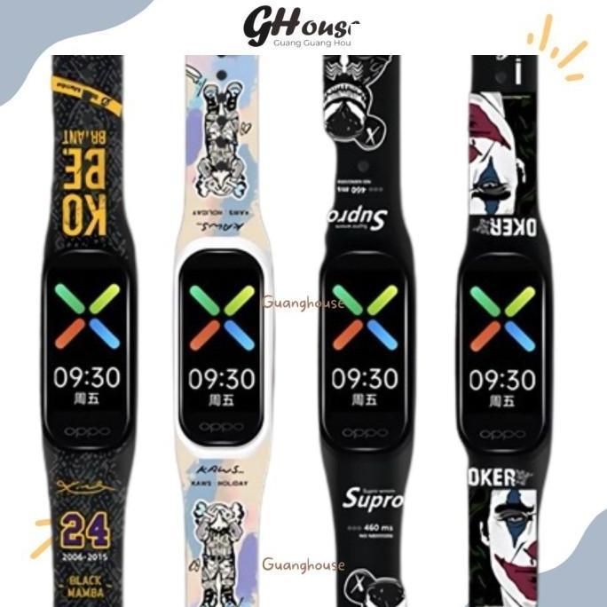 Strap Oppo Band Motif Silikon Tali Jam Oppo Band Bahan Silikon