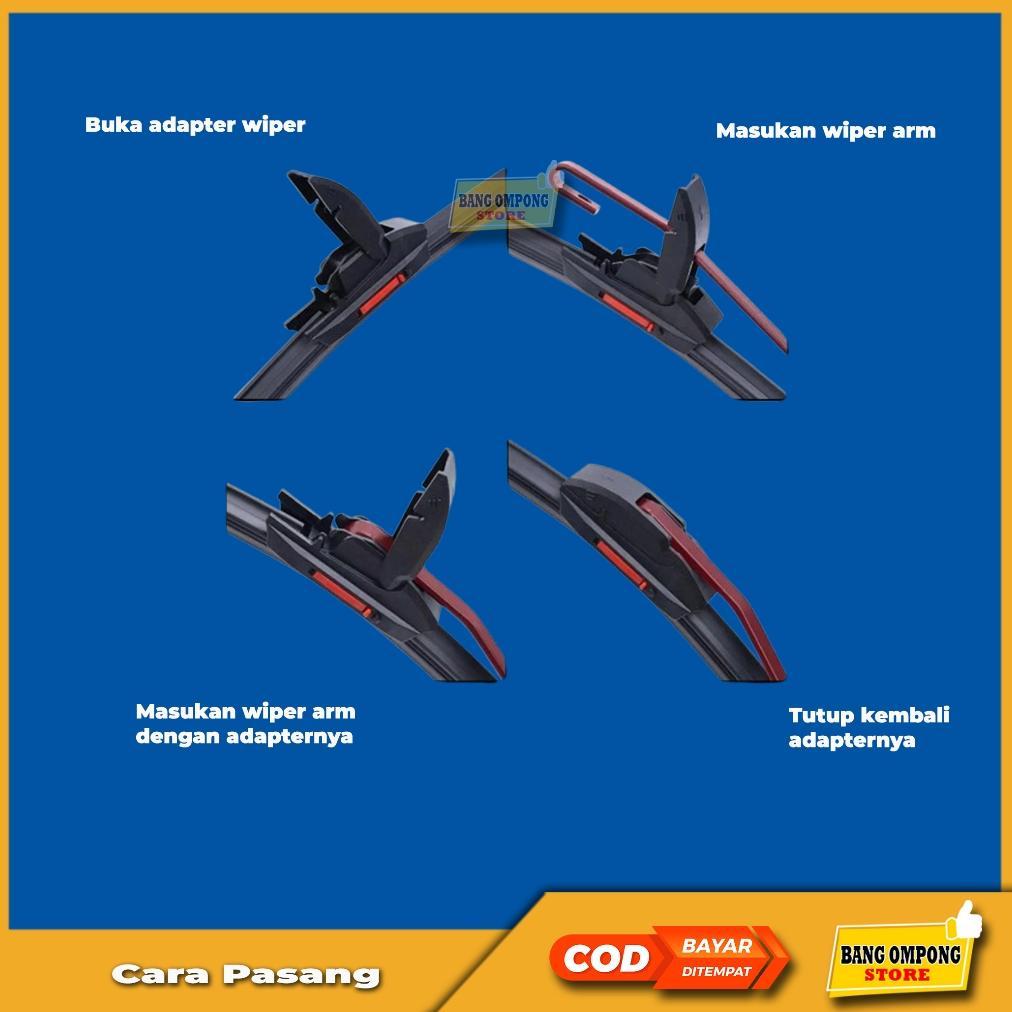 FREE ONGKIR 2 PCS WIPER KACA MOBIL SUZUKI ERTIGA WIPER DEPAN ERTIGA WIPER FRAMELESS