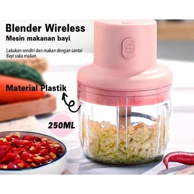 Blender Mini Tanpa Kabel  Blender Mini USB Chopper Mini / Blender pencacah Bawang USB / Mini Blender