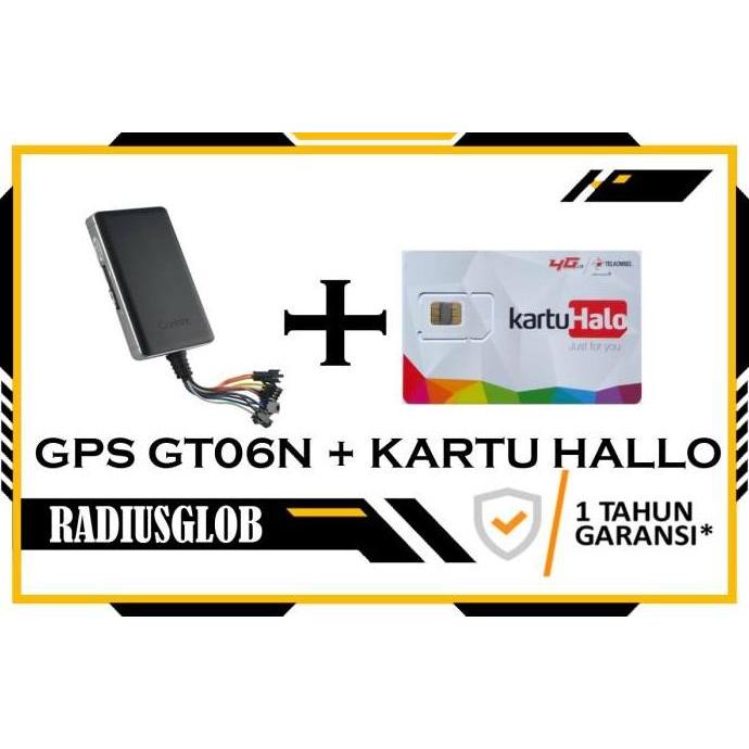 GPS TRACKER GT06N + KARTU HALLO