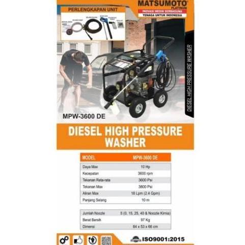 :=:=:=:=] MATSUMOTO MPW-3600 DE High Pressure Power Sprayer Jet Cleaner