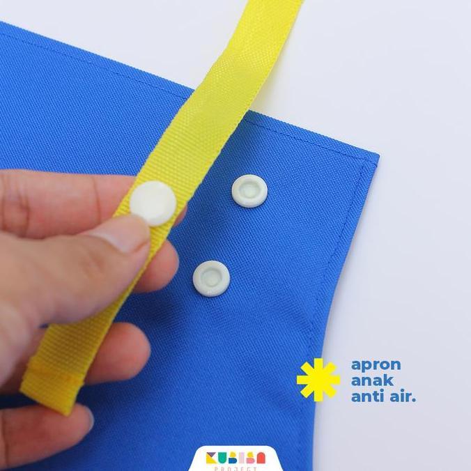 Apron / Celemek Anak Anti Air (Biru) | KUBISA Project