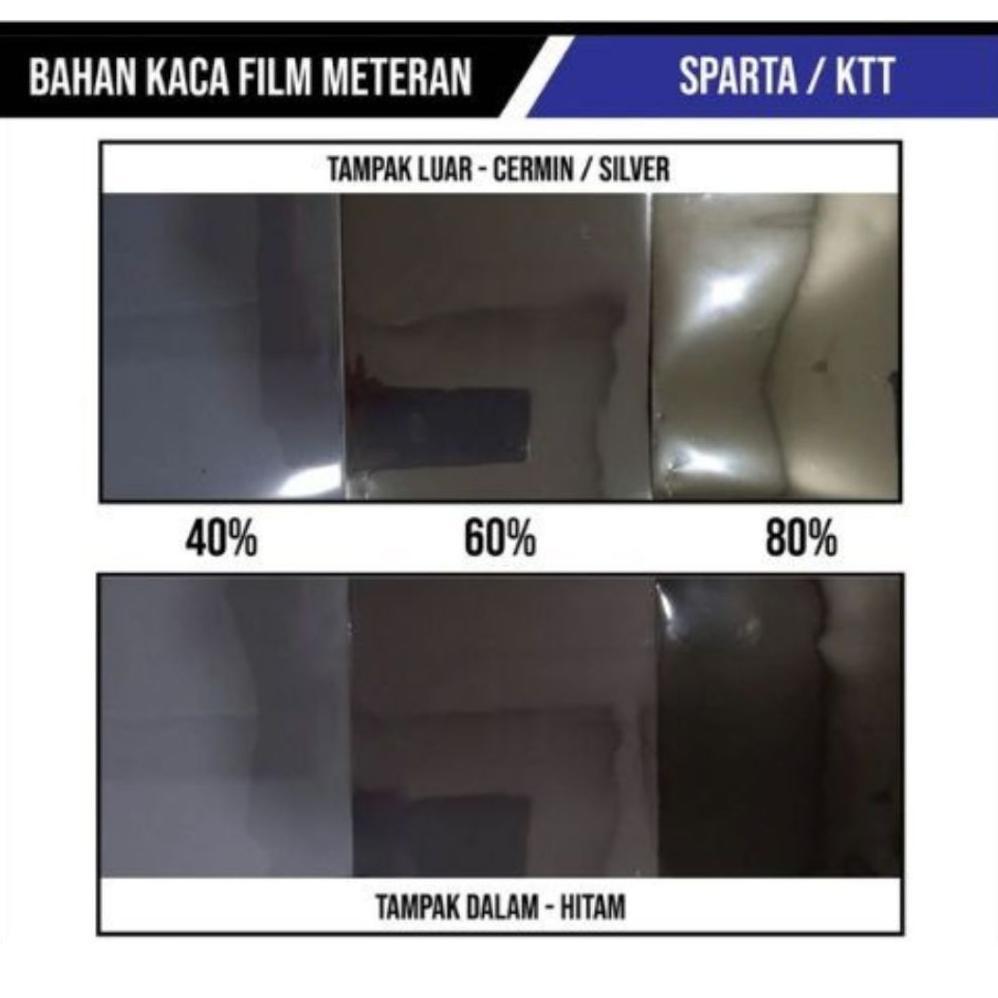 BEST SELLER KACA FILM MOBIL SPARTA / STIKER KACA FILM JENDELA RUMAH ONE WAY CERMIN / KTT / METERAN T