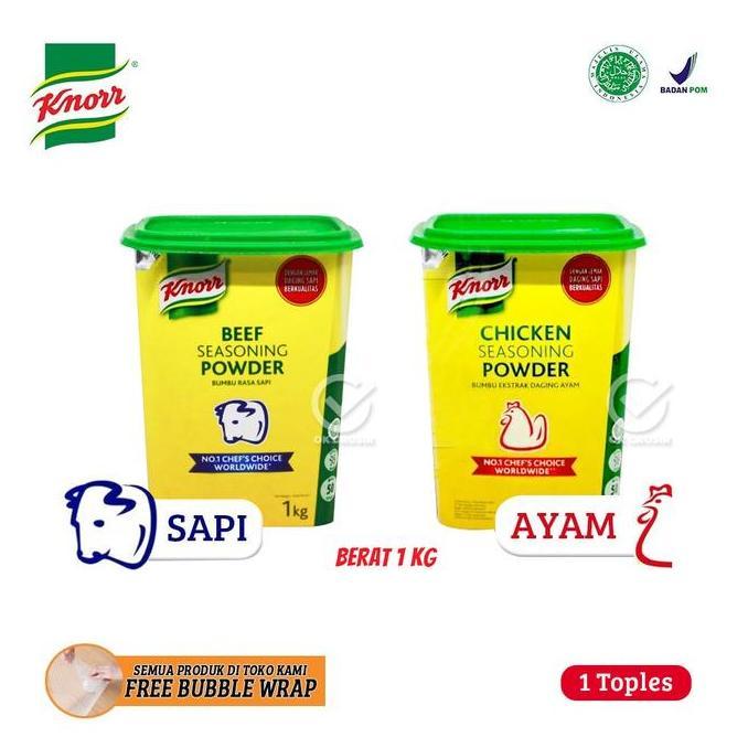 Knorr Seasoning Powder / Bumbu Penyedap Rasa Sapi / Ayam [Toples 1 kg]