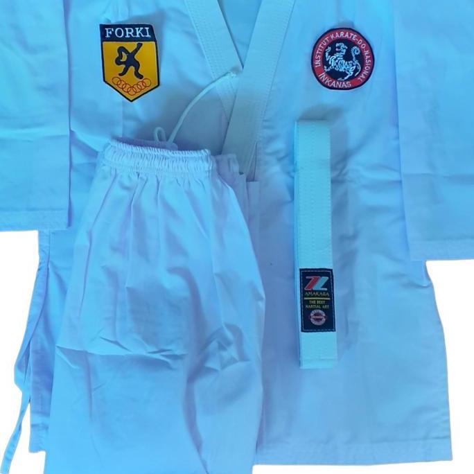 baju karate anak plus logo forki inkanasOutdoor Sport
