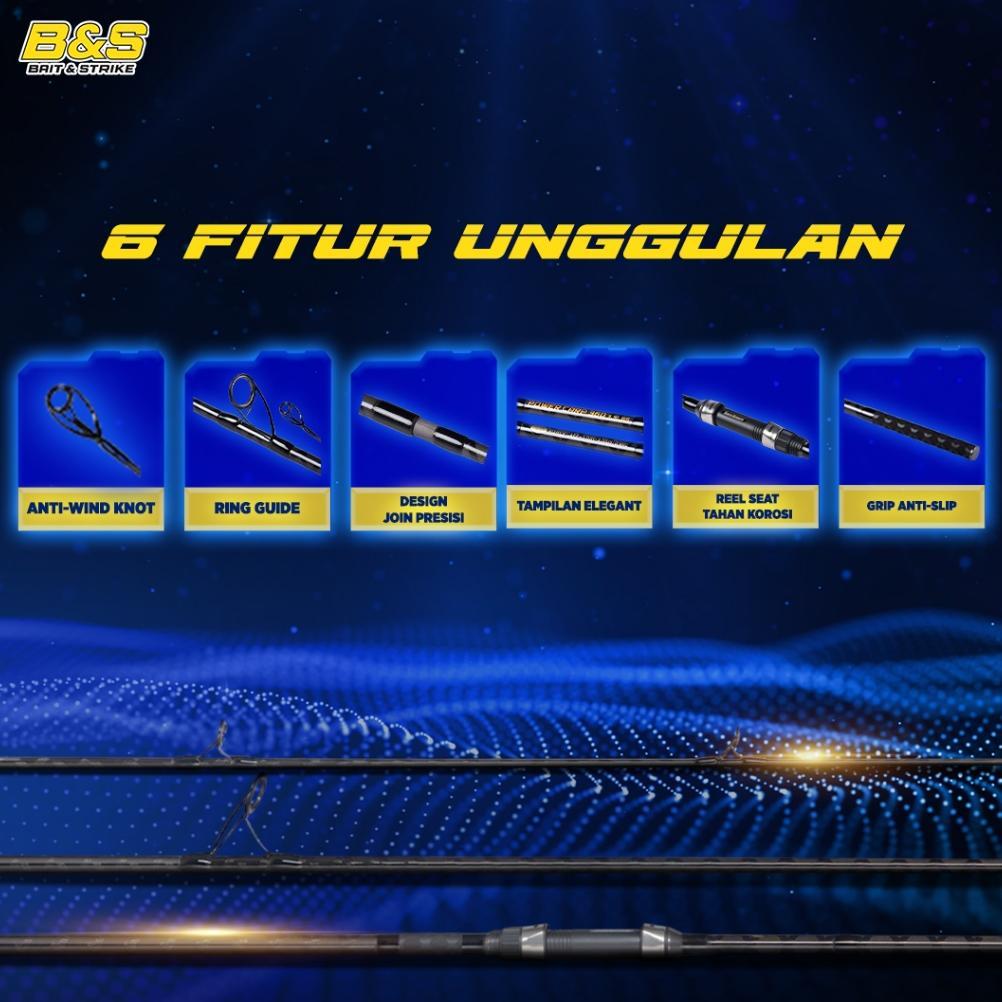 Lurekiller Power Carp Joran Pancing Pasiran 3.9M Joran Surf Kuat Jp010