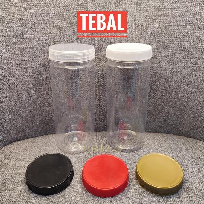 READY Isi 80 Pcs Toples Tabung 500ml Slim / Toples Plastik 500ml / Toples Kue Kering
