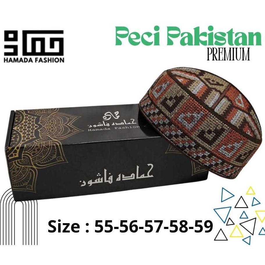 - Kekinian Peci Pakistan / Peci Full Bordir / Peci Pria / Peci Premium / Peci Exclusive, Peci Pakist