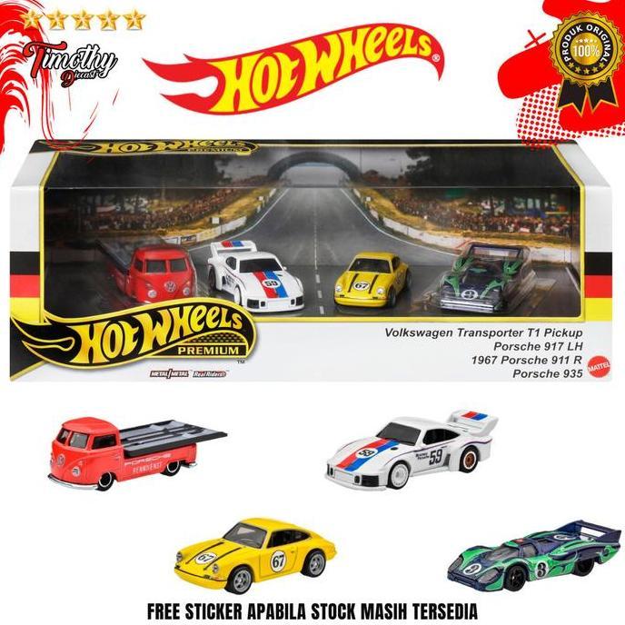 Promo Hot Wheels New Loose Diorama Porsche 917 LH Biru Hijau Rally Angka 3 Diskon