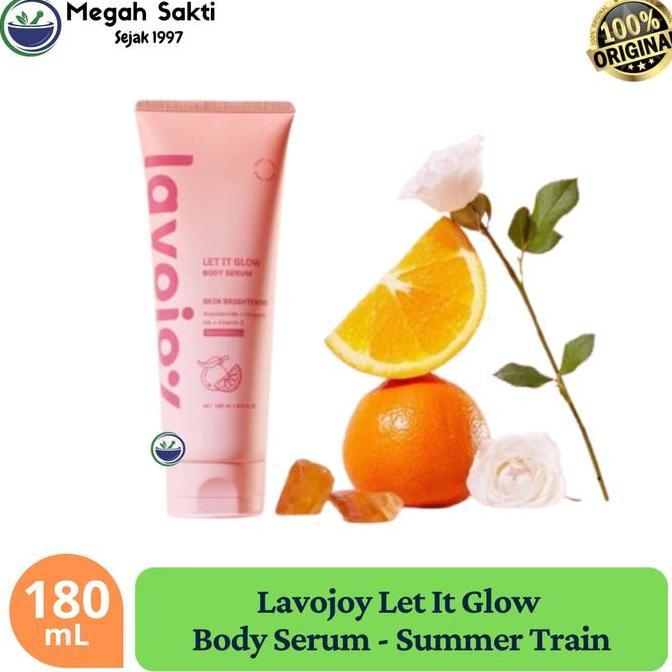 Megah Sakti Lavojoy Let It Glow SUMMERTRAIN Body Serum 180mL - Serum Badan Pencerah & Melembabkan de