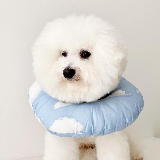 WOOFIDOO Pet Cone Pillow Dog Cat Protective Collar Bantal Donat Leher Anjing Kucing Steril Gatal