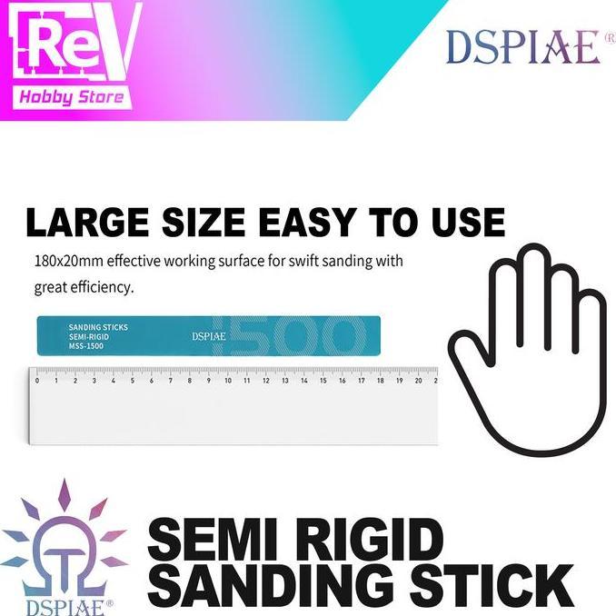 Promo DSPIAE SEMI RIGID SANDING STICKS MSS Diskon