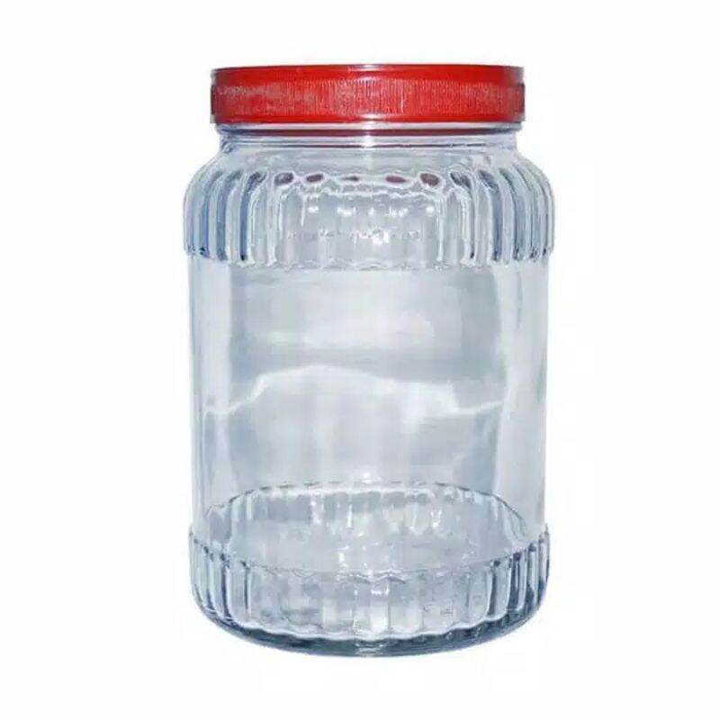 Toples Kaca/Toples Jar Cendol 3 Liter +Tutup/1 Pcs