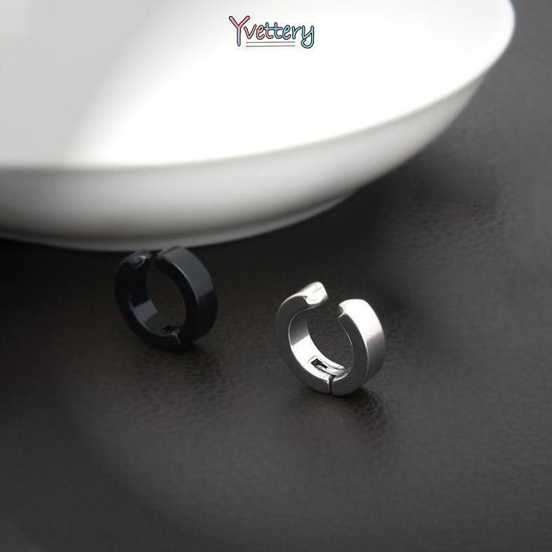 GARANSI COD ANTING MAGNET / ANTING BULAT TANPA LUBANG TELINGA PALSU BAHAN ANTING TITANIUM STEEL UNTU