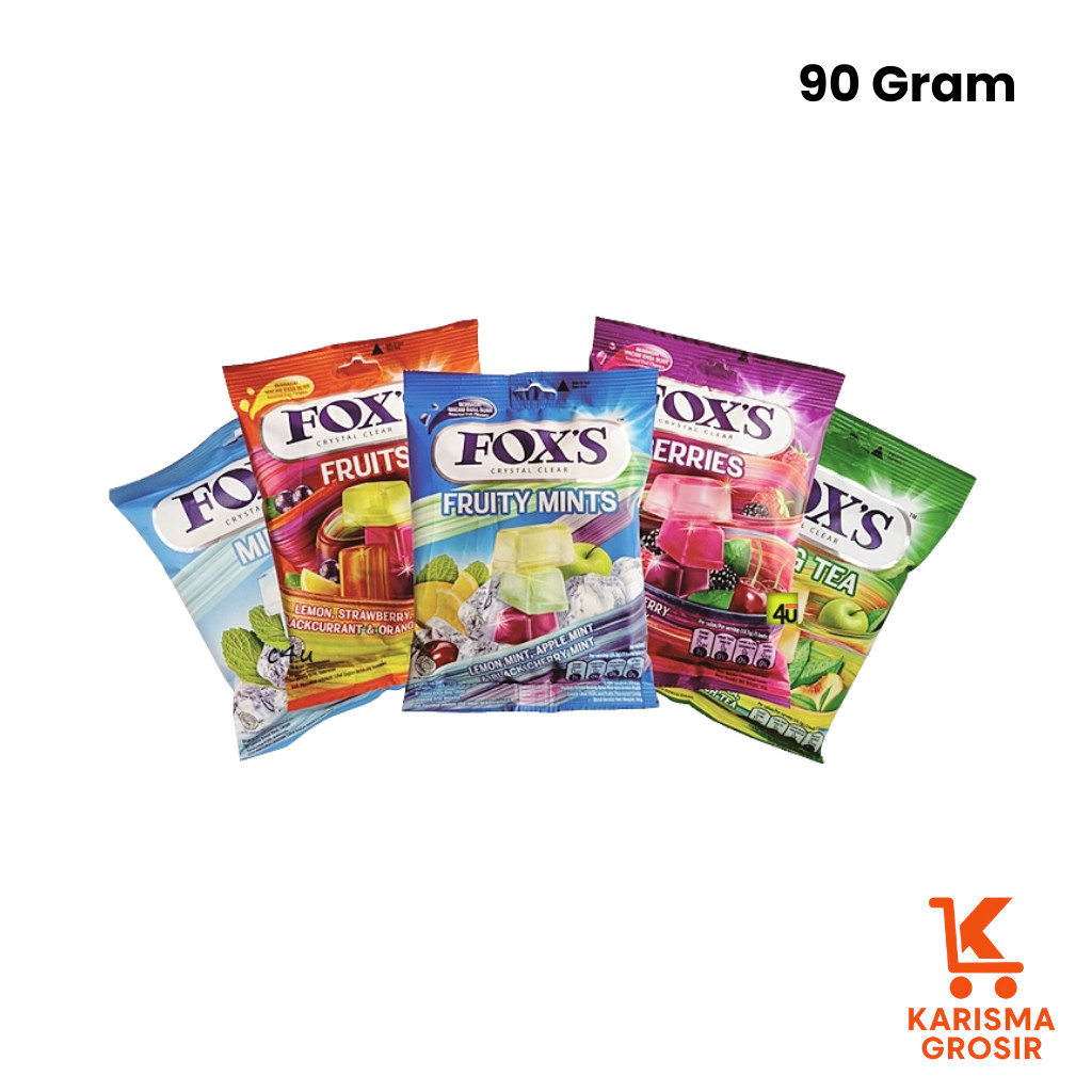 Permen Foxs 125gr All Varian Fruits Berries Fox's Oval Candy / Permen Foxs