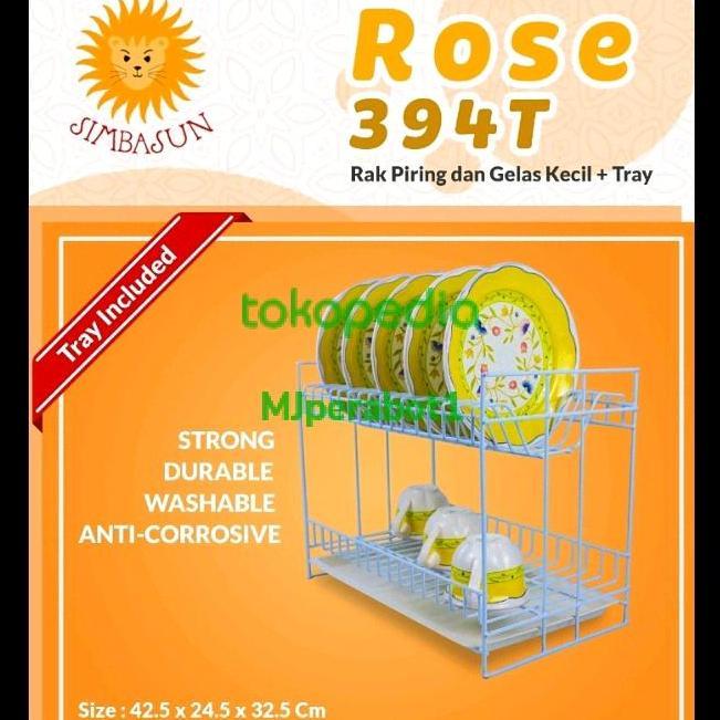 Rak Piring Susun 2 Rose 394 T/ Rak Piring & Tray