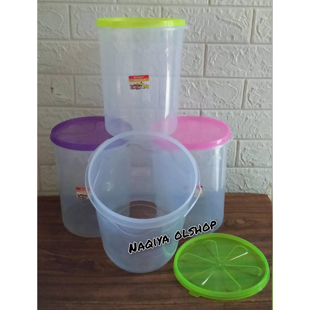 2Pcs Toples 4 Liter Bening / Toples Plastik Tebal Dan Tidak Mudah Pecah