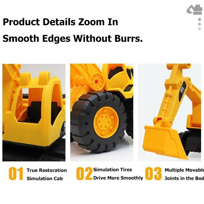 hot joytoys1 besar truk mainan teknik dump truck truk mainan bulldozer excavator traktor mobil maina