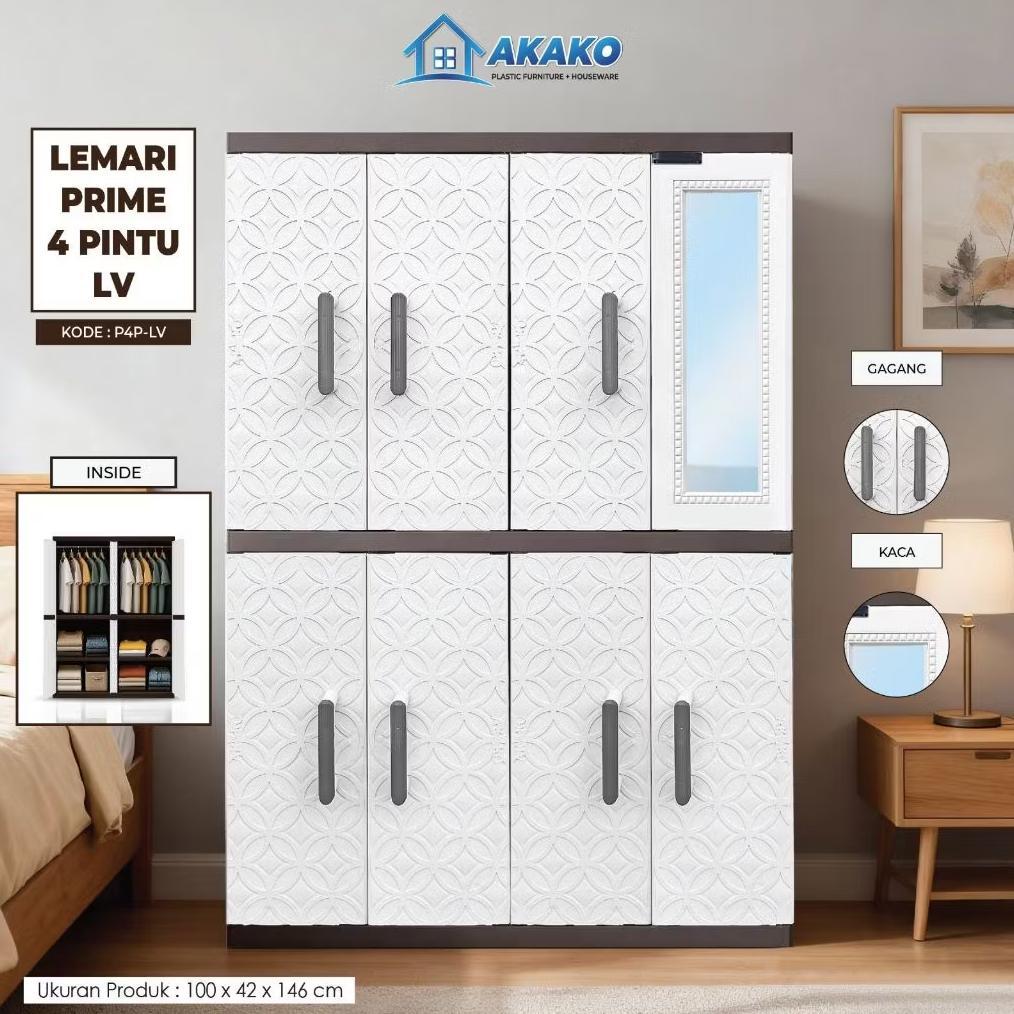 Favorit Akako - Lemari Ultra Twin - Kabinet Plastik Multifungsi - Lemari Plastik - Almari Plastik Ju