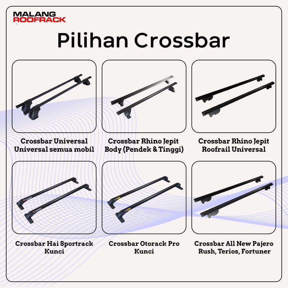 FREE ONGKIR RAK MOBIL ROOFRACK OFFROAD RAK ATAS MOBIL SIZE LARGE + CROSSBAR UNIVERSAL
