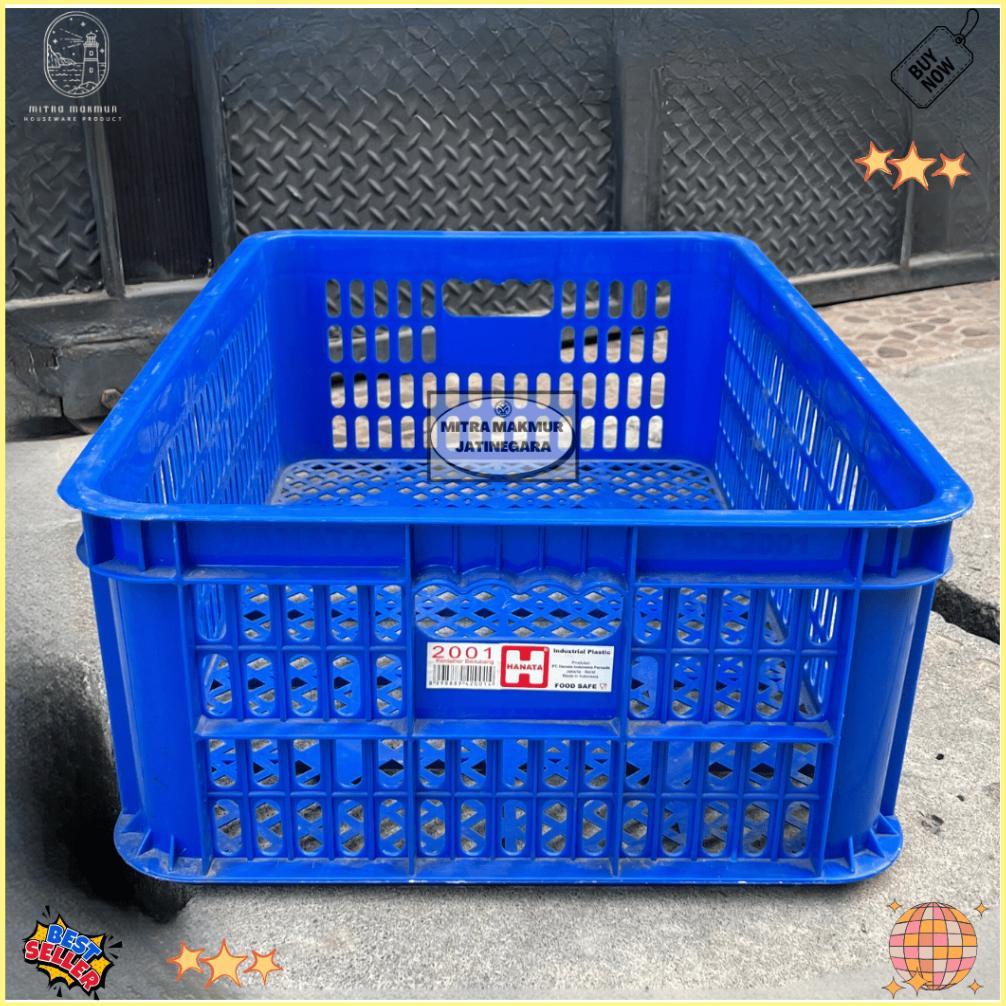 Keranjang Industri Hanata 2001 Kontainer Krat Plastik Tebal Hanata 2001 Kontainer Box Lubang Trend