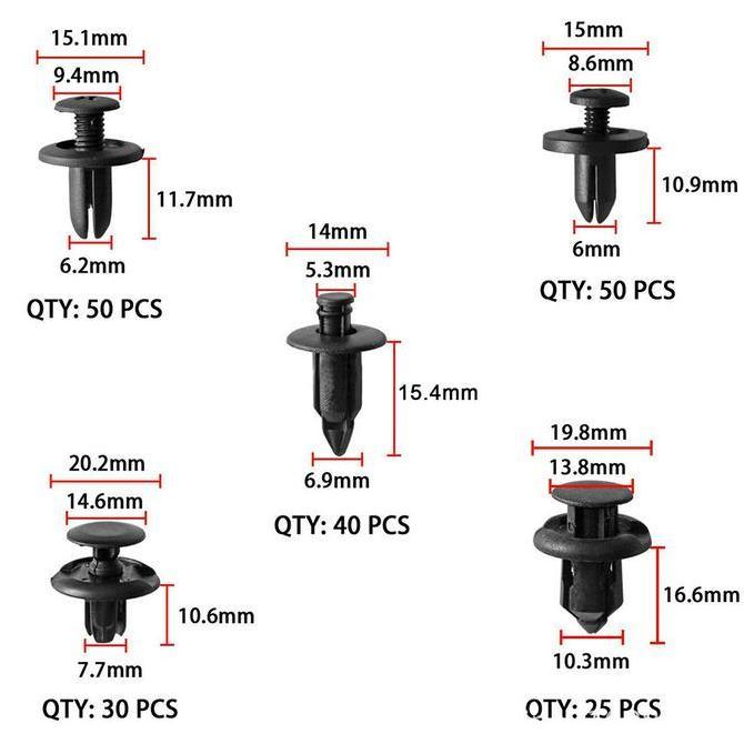 Baut Klip Kancing Body Rivet Plastik Mur Ripet Bumper Mobil Motor