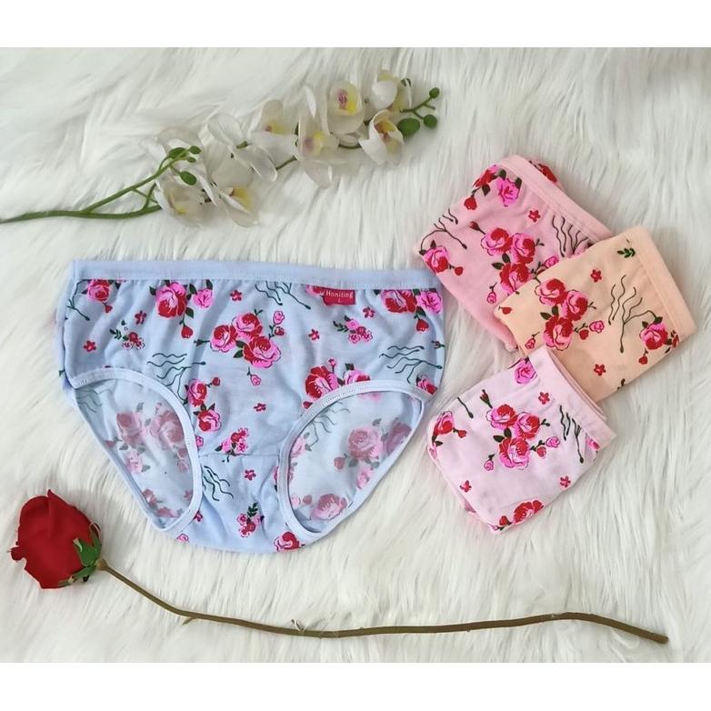 Limited Honiting | Celana Dalam Wanita Dewasa / Cd Wanita Dewasa / L-Xxl / Motif / Bunga  / 054 Honi