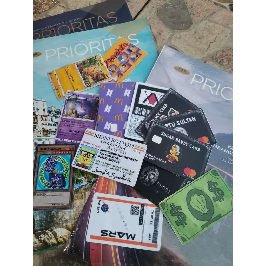 Garskin Case Sticker Skin Card Vinyl Atm Debit Credit Emoney Flazz Tapcash Fbi Unyu Custom Bisa COD 